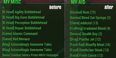 fallout 4 food mod|fallout 4 best sorting mod.